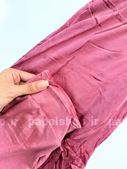شلوار مخمل ساده کمرکش