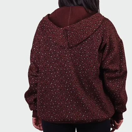 سویشرت پلنگی زنانه مدل آسا_کد 0344