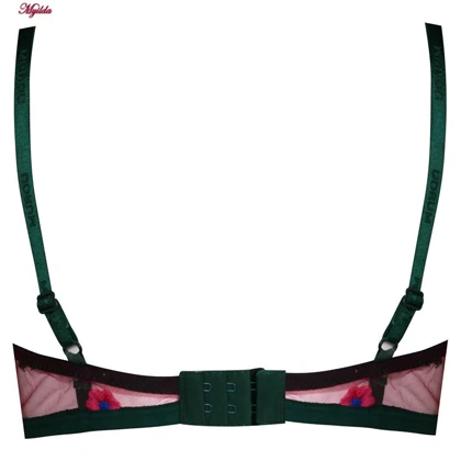 ست شورت و سوتین زنانه لیمون مدل فانتزی بابونه زرشکی کد 4699-10502