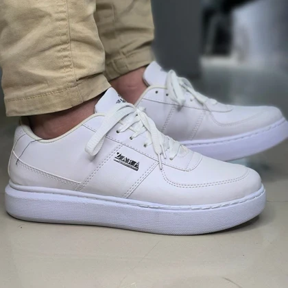 کفش تخت Zara مردانه سفید مدل Kiyan