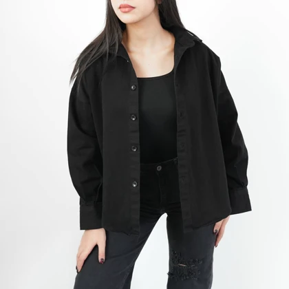 شومیز زنانه ساده کتان کد 119