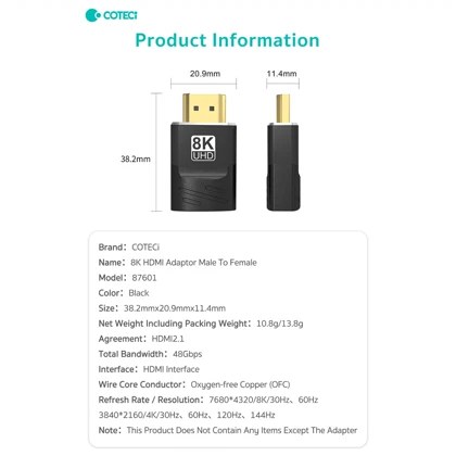 تبدیل hdmi به hdmi کوتتسی 87601