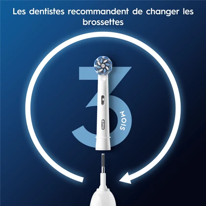 سری یدک مسواک برقی اورال بی Oral-B مدل PRO Sensitive Clean بسته 4 عددی