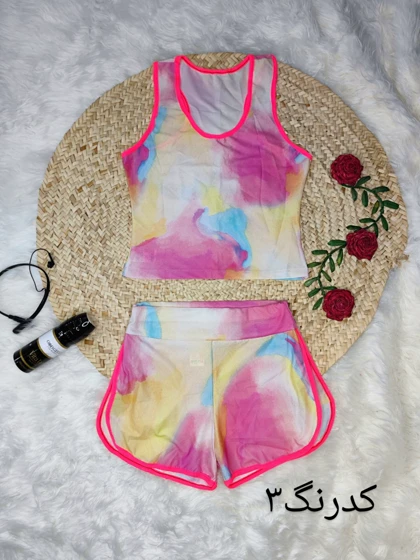 ست تاپ و شورتک فلامنت 90917