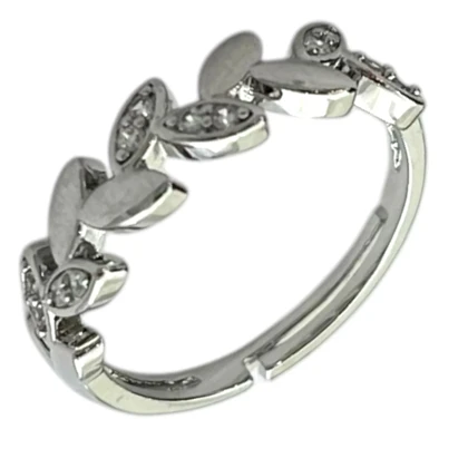 انگشتر زنانه طرح برگ، شیک و ظریف