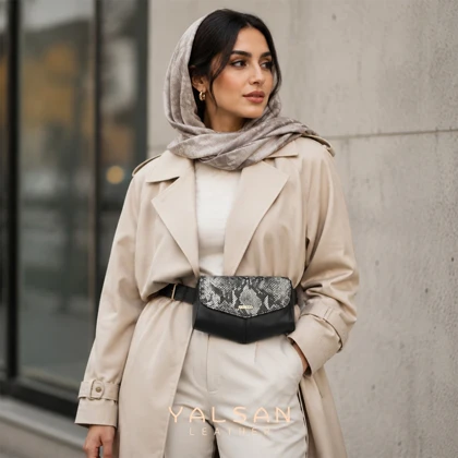 کیف دوشی زنانه چرم یلسان مدل هیلدا کد 068-RTL