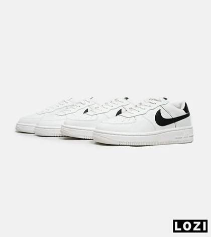 کفش مردانه و زنانه سفید مشکی NIKE AIR FORCE