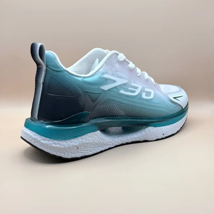 کتانی زنانه سفید سبز لژدار مدل 730