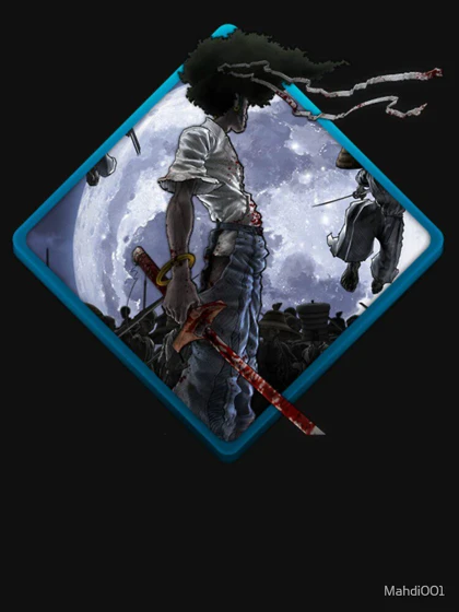 تیشرت لانگ انیمه AFRO SAMURAI افرو سامورایی Afro Samurai کد 186193