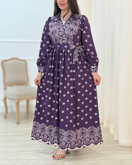 پیراهن بلند نغمه کد محصول 1648