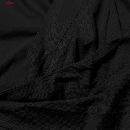 ست تیشرت و شلوارک ورزشی زنانه رنگ مشکی مدل 5223-697P