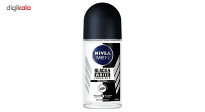 رول ضد تعریق مردانه نیوآ مدل invisible Black and white orginal حجم 50 میلی لیتر