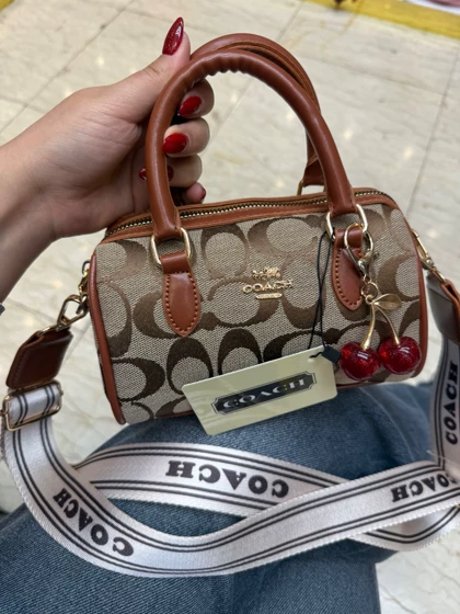 کوچ صندوقی دخترانه پارچه ای گیلاس دار