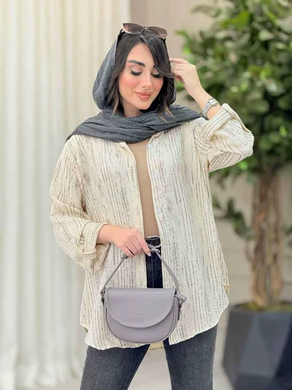 شومیز آستین پاگن نجلا