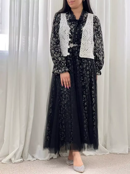 ست پیراهن و جلیقه و کمربند مدل 2 کد 5555