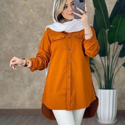 **🔱 مانتو کتان کاغذی بغل زیپ | کد: 6361**