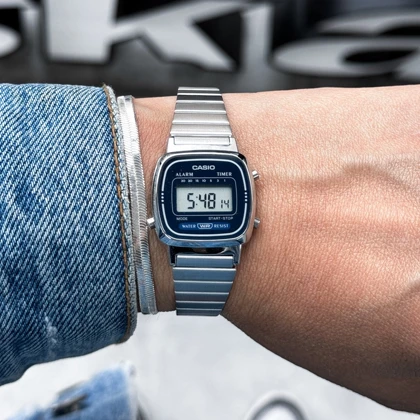 ساعت مچی دیجیتال زنانه کاسیو CASIO مدل LA670WA-2DF صفحه آبی
