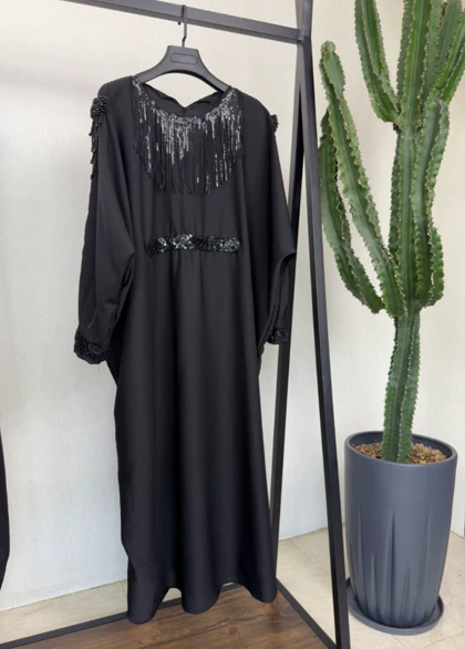 مانتو عبایی سردوش دار مزونی