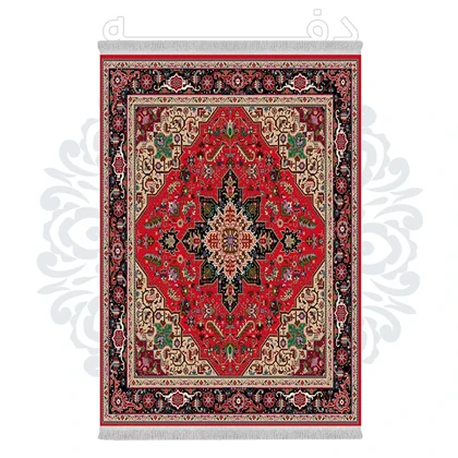 فرشینه از جنس پارچه هازان مخمل ترک طرح سنتی و مدرن برند دفه کد DHU238