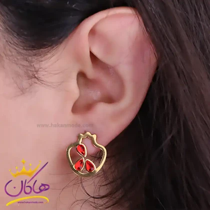 نیم ست استیل زنانه طرح انار کد cr799