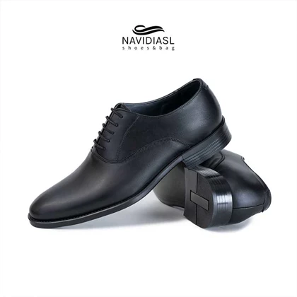 کفش مردانه چرم کلاسیک کد 7008011