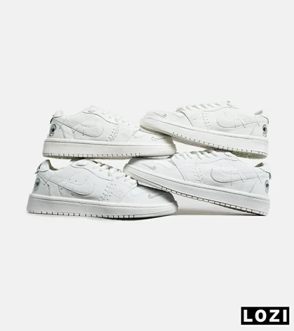 کفش کتانی مردانه و زنانه سفید نایک NIKE jordan Vodoo مدل 6185