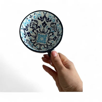 فنجان سرامیکی لته خوری دنی هوم رنگ سرمه ای / BA57