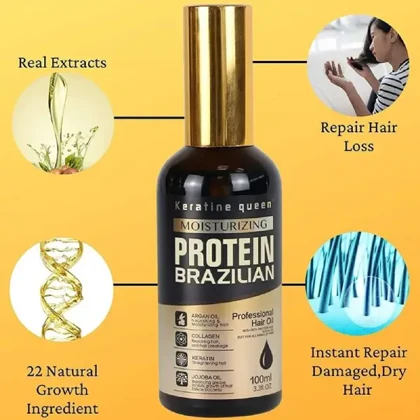 روغن آرگان و پروتئین کراتین کویین 100 میل Keratin Queen Argan Oil & Keratin Protein