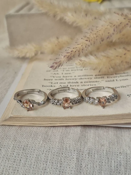 انگشتر جواهری فری سایز گلبهی