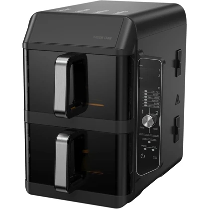 هواپز و سرخ کن بدون روغن گرین لاین مدل G-FR57دوطبقه 10.2 لیتر
