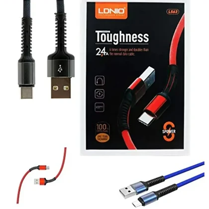 کابل تایپ سی الدنیو LDNIO مدل LS63 توان 60 وات 1 متر