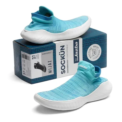 کتانی راحتی میجز جزبا آبی - Jazba Mijaz Sockün Blue Raspberry