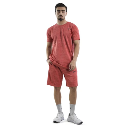 ست تیشرت و شلوارک اسپرت نایک مدل DS-JDI-4K1063 گلبهی