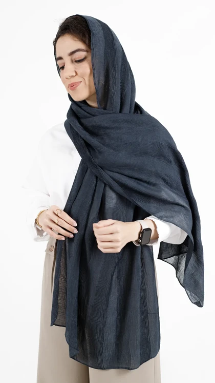 شال پلیسه راه راه