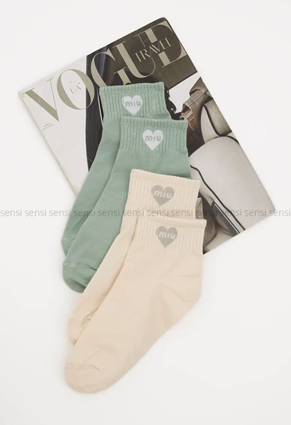 جوراب نیم ساق قلبی❤کد1005602