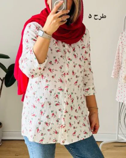 شومیز مانتویی گلبهار