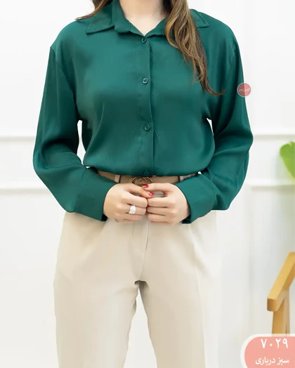 شومیز ساتن بلوط 7029