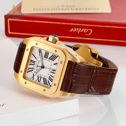 ساعت مردانه کارتیه سانتوس Cartier Santos 100-GO