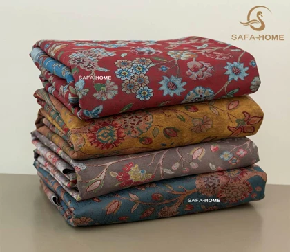 سفره رومیزی مخمل ترک 1.5*3 متر طرح سنتی