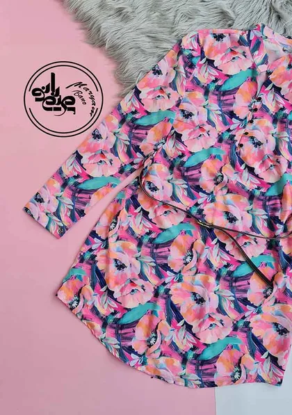 تونیک 5دگمه آبرنگی