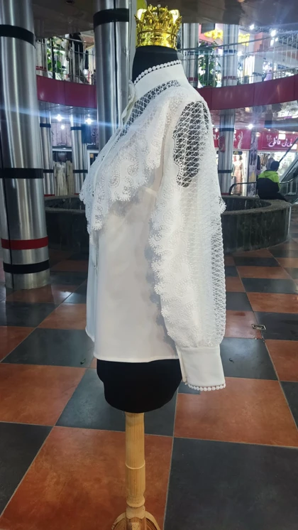 شومیز زنانه کرپ گیپور نادیا