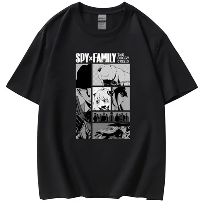 تیشرت جاسوس و خانواده | تیشرت Spy x Family طرح Anya Casual Short Sleeve Cotton کد 125526