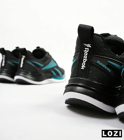 کفش کتانی ورزشی ریباک مشکی آبی Reebok Fusium Run مدل 4706