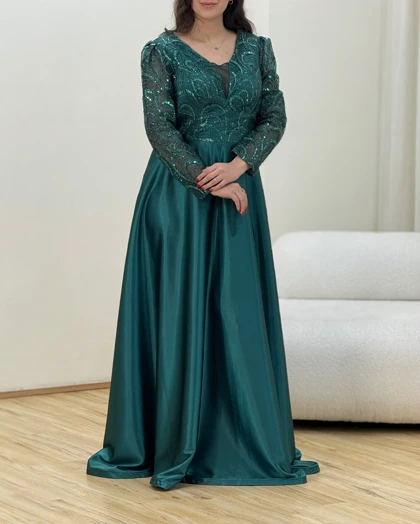 پیراهن ساتن دلاریس