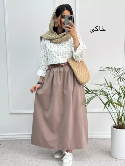 دامن لینن زارا