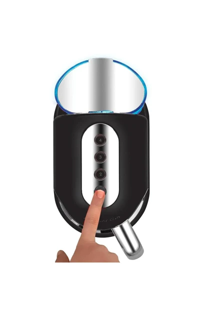 قهوه‌ساز ترک KORKMAZ مدل Kahvekolik Aqua فولادی - مشکی