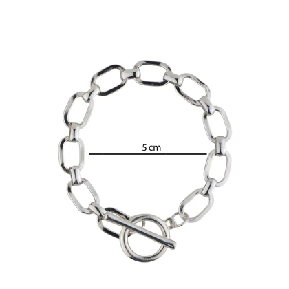 دستبند زنانه آبکاری نقره