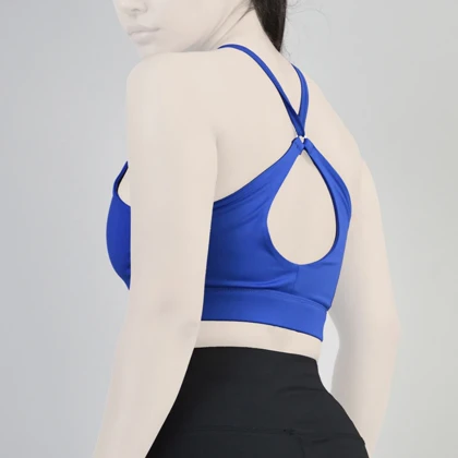 نیم‌تنه ورزشی زنانه جیم شارک مدل PB-4H0248 آبی