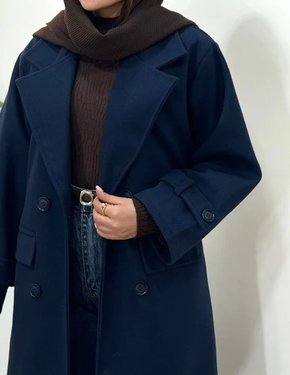 پالتو فوتر بلند آستردار سایدا