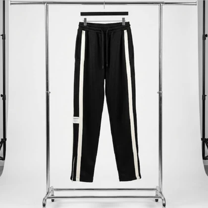 شلوار مردانه دونوار پایین زیپ مدل Alishan-مشکی